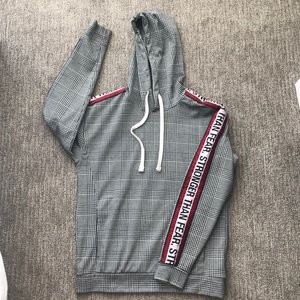 Zara plaid hoodie